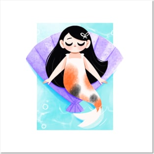 Koi Mermaid Posters and Art